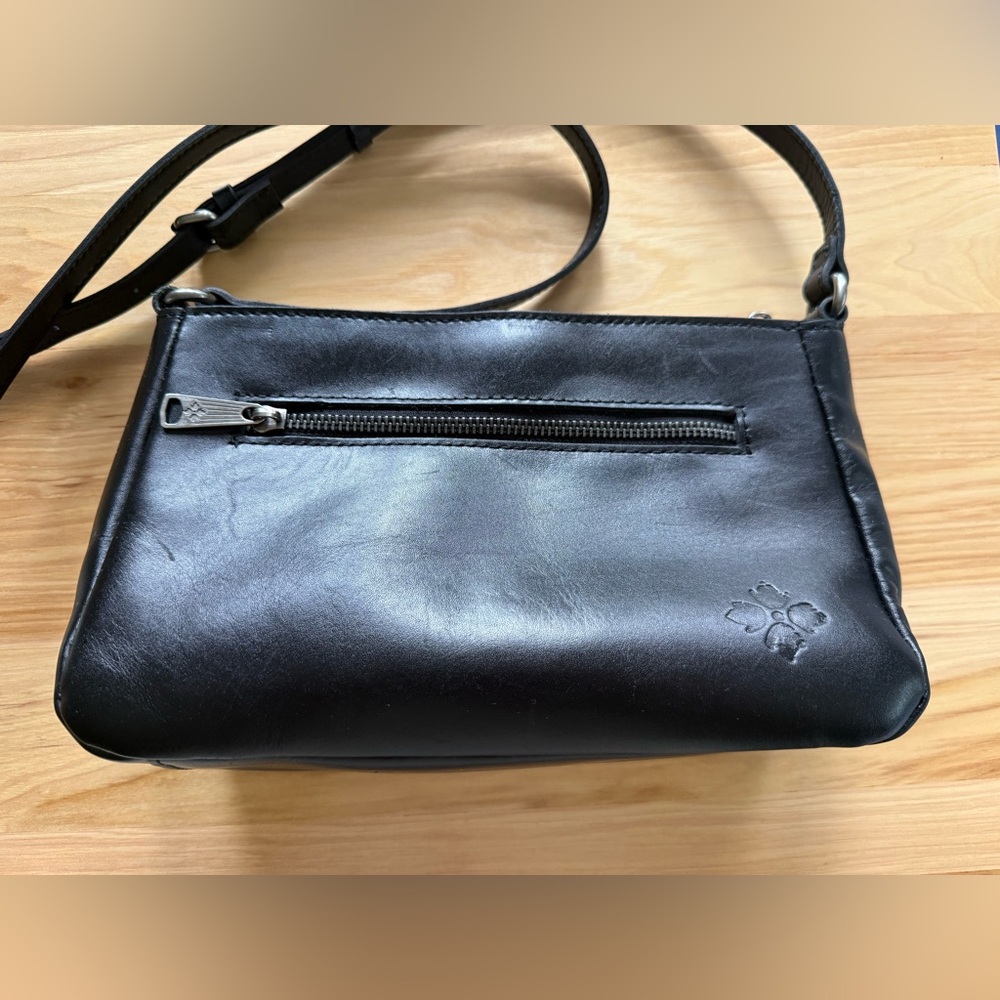 Patricia Nash‎ Montana Collection Leather Maisie Flap Crossbody Black - Picture 5 of 14